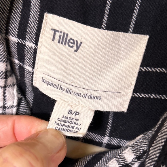 Tilley Black & White Flannel Shirt - Picture 5 of 7